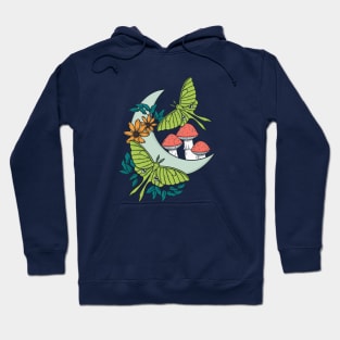 Moon, Moths, and Mushrooms Hoodie